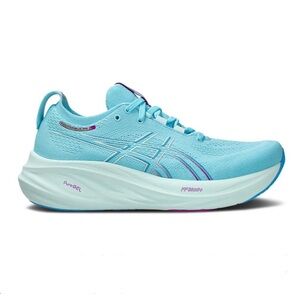 ASICS Women's Gel Nimbus 26 Light Blue Athletic Running Shoes Size 8